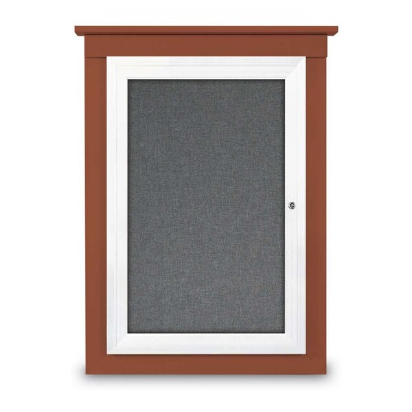 Single Door Enclosed Letterboard, 47"x36